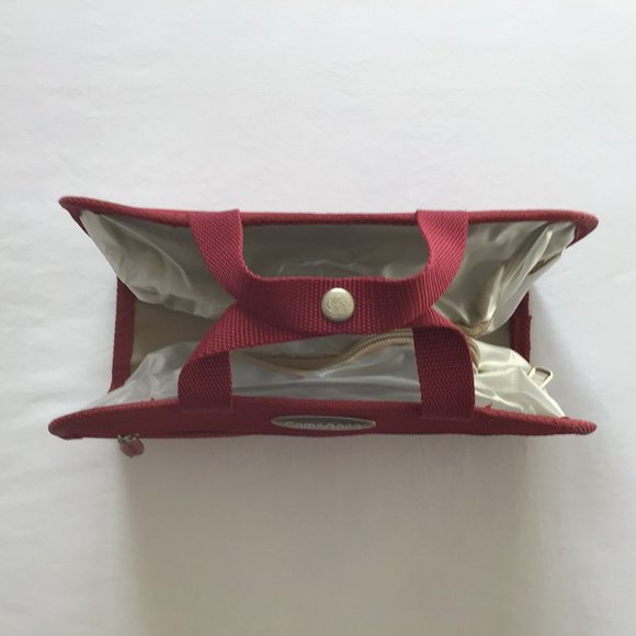Samsonite Maroon Canvas Toiletry Bag - Picture 9 of 10